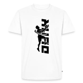 Basketball "Dunking The Dunk" basketball game - Men's Premium Organic T-Shirt - white - Front - Nico (187cm)
