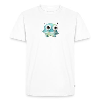 Dessin de monstre mignon - T-shirt Premium bio Homme - blanc - Devant - Nico (187cm)
