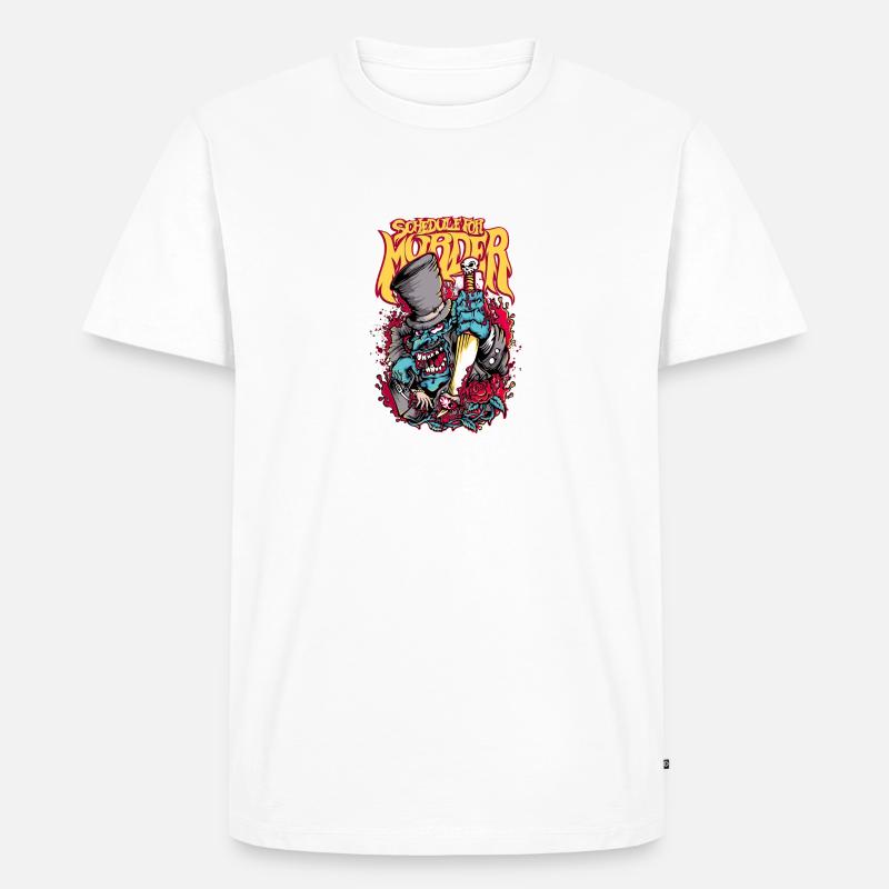 Schedule for Murder - Männer Premium Bio T-Shirt - Weiß