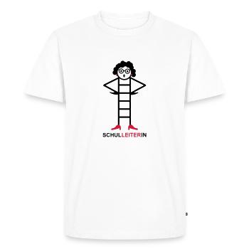 Directrice - T-shirt Premium bio Homme - blanc - Devant - Nico (187cm)