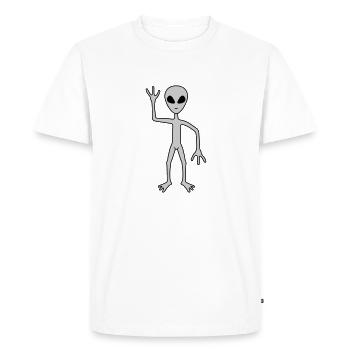 Science Fiction Alien attire - T-shirt Premium bio Homme - blanc - Devant - Nico (187cm)