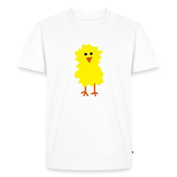 Poussin - T-shirt Premium bio Homme - blanc - Devant - Nico (187cm)