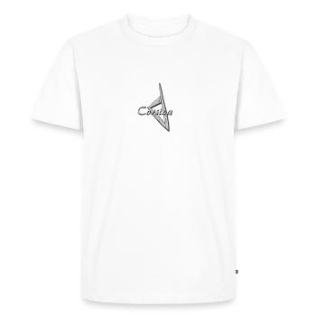 Corsica argent petit - T-shirt Premium bio Homme - blanc - Devant - Nico (187cm)