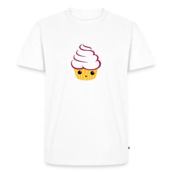petit gâteau sucré - T-shirt Premium bio Homme - blanc - Devant - Nico (187cm)