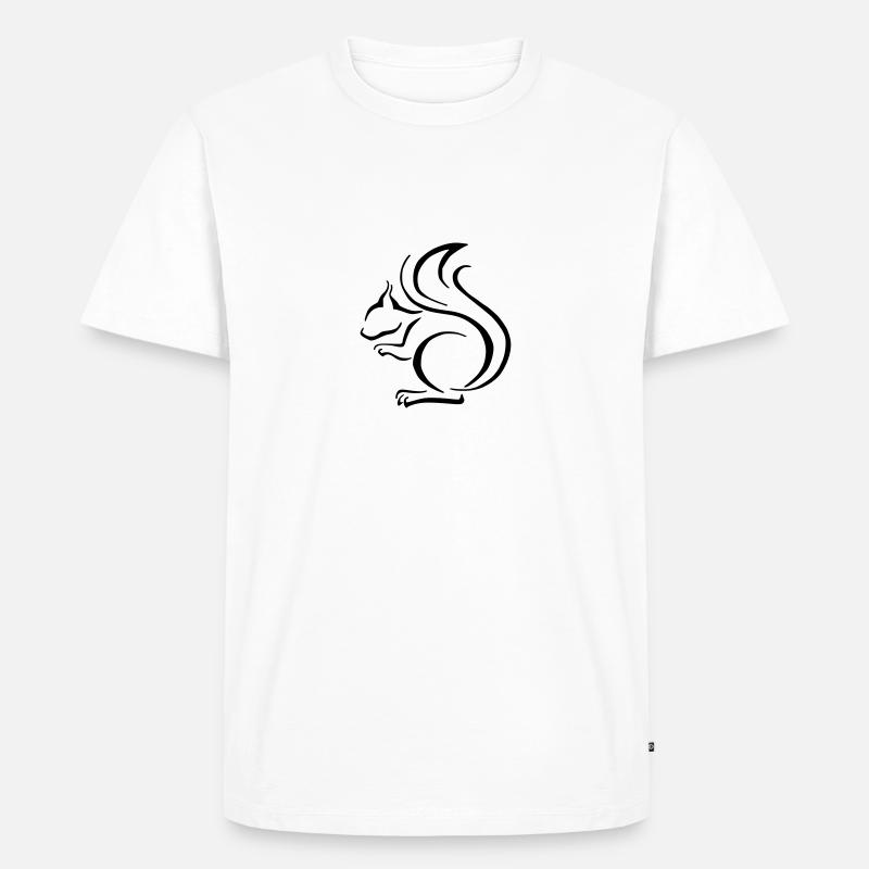 Eichhörnchen - Männer Premium Bio T-Shirt - Weiß