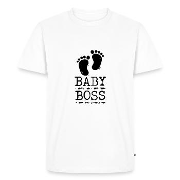 Pieds de bébé BABYBOSS - T-shirt Premium bio Homme - blanc - Devant - Nico (187cm)