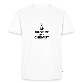 Trust me I'm a Chemist - T-shirt Premium bio Homme - blanc - Devant - Nico (187cm)