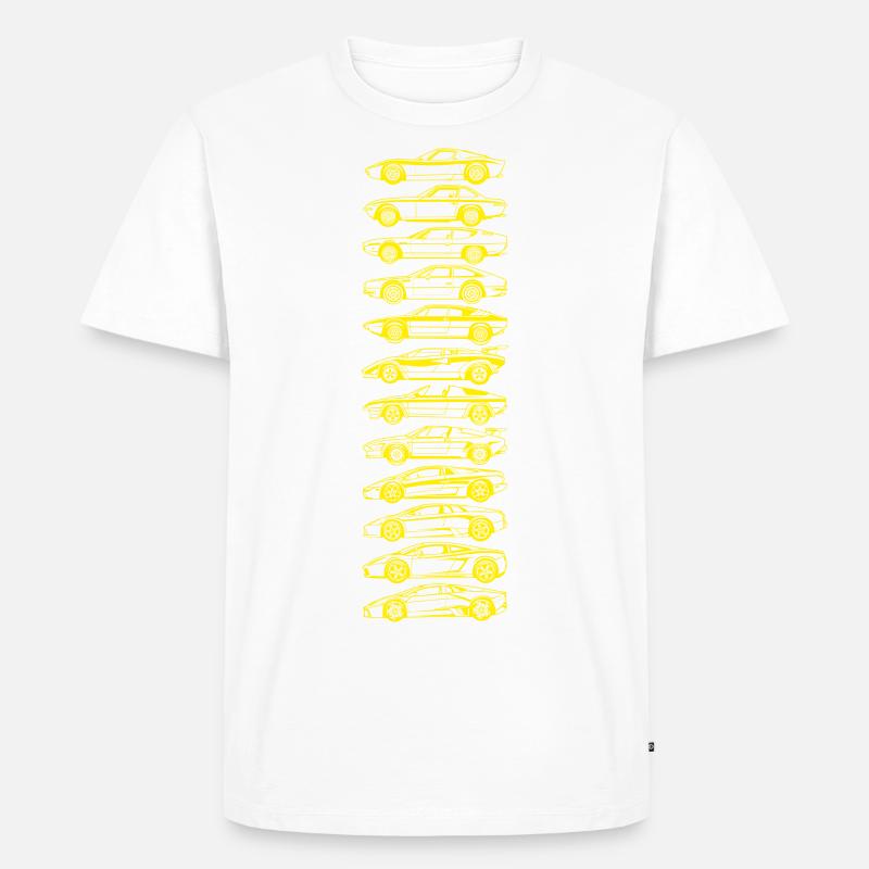 Lambo Evolution - Männer Premium Bio T-Shirt - Weiß