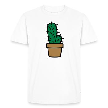 Cactus cactus penis - Men's Premium Organic T-Shirt - white - Front - Nico (187cm)