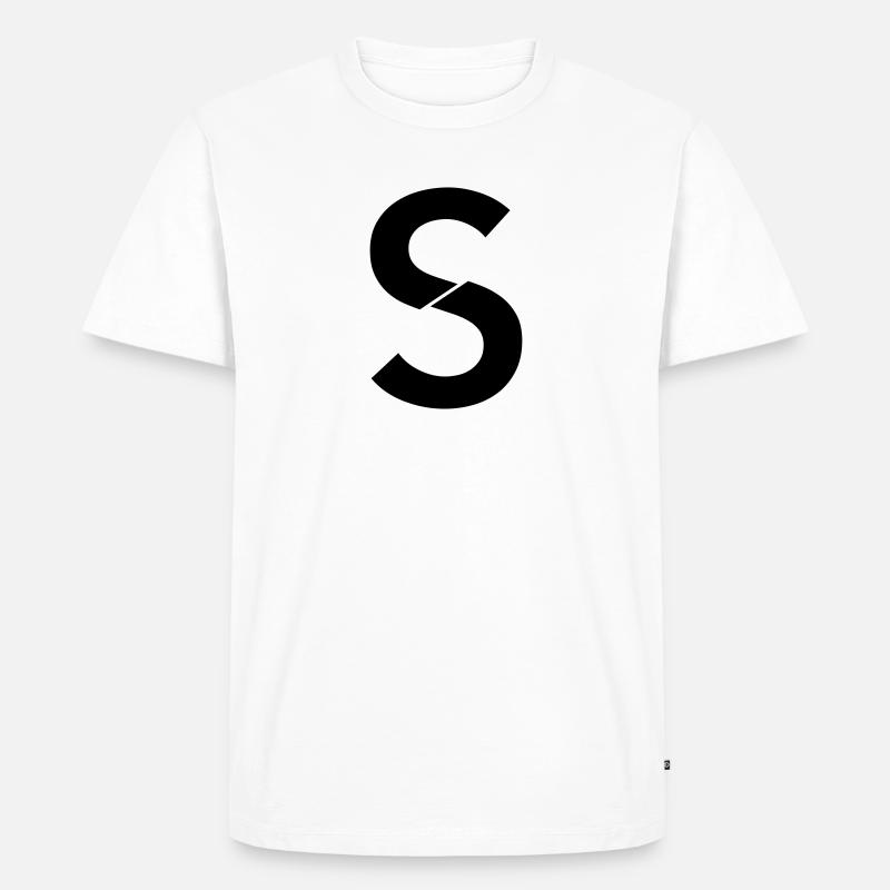 S broken - Männer Premium Bio T-Shirt - Weiß