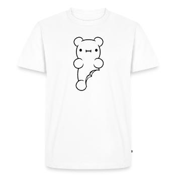 Sweet wounded rubber arum - Men's Premium Organic T-Shirt - white - Front - Nico (187cm)