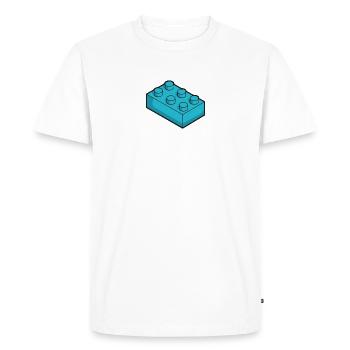 Cubes jouets - T-shirt Premium bio Homme - blanc - Devant - Nico (187cm)