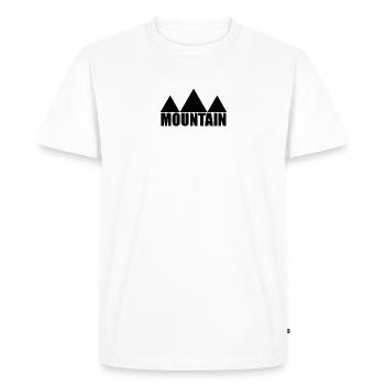 Mountain MOUNTAIN - T-shirt Premium bio Homme - blanc - Devant - Nico (187cm)