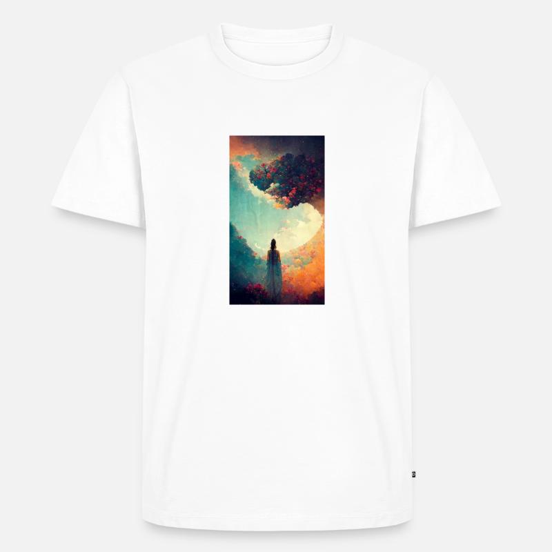 Friede - Männer Premium Bio T-Shirt - Weiß