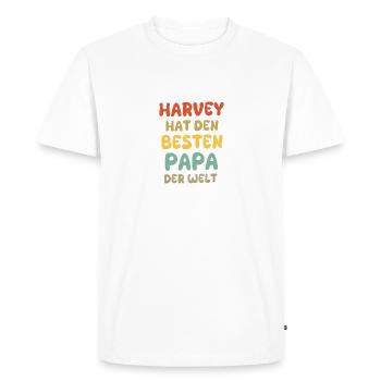 Baby Harvey - Men's Premium Organic T-Shirt - white - Front - Nico (187cm)