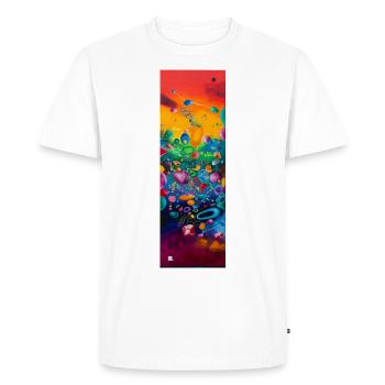 Circus - T-shirt Premium bio Homme - blanc - Devant - Nico (187cm)