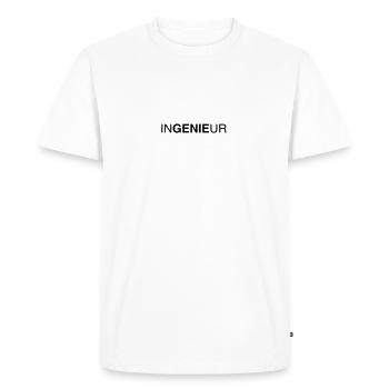 ingenieur 01 - T-shirt Premium bio Homme - blanc - Devant - Nico (187cm)