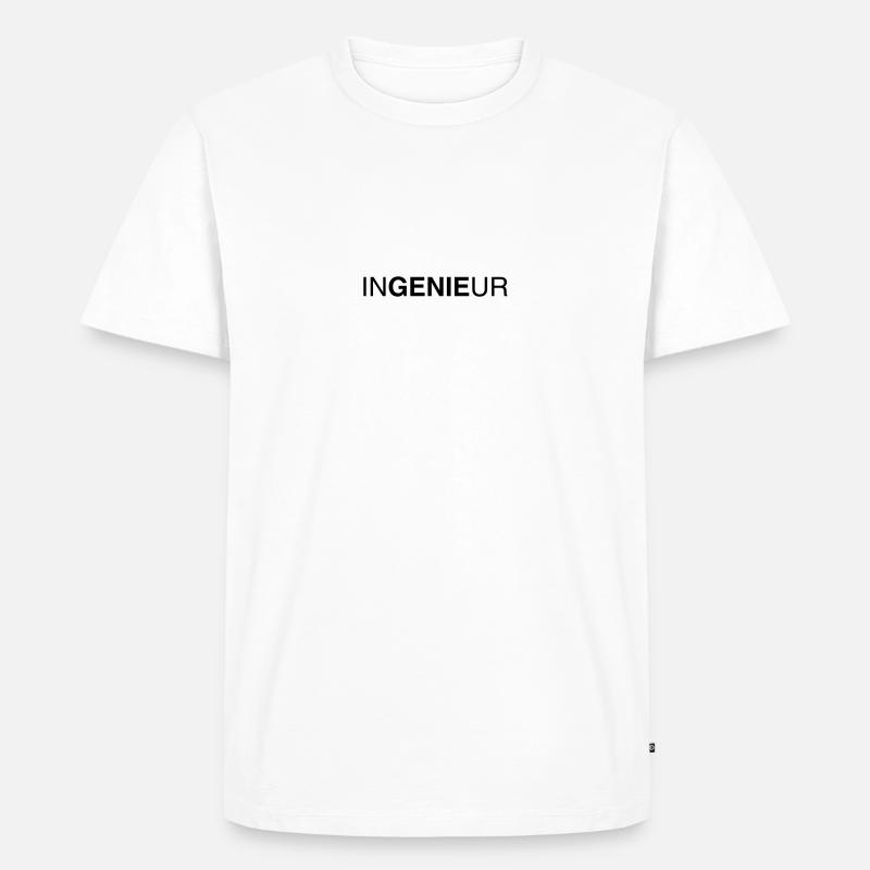ingenieur 01 - Männer Premium Bio T-Shirt - Weiß
