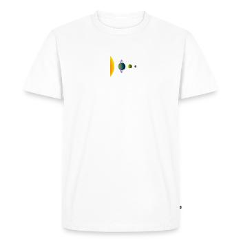 Planets Aligned - Men's Premium Organic T-Shirt - white - Front - Nico (187cm)