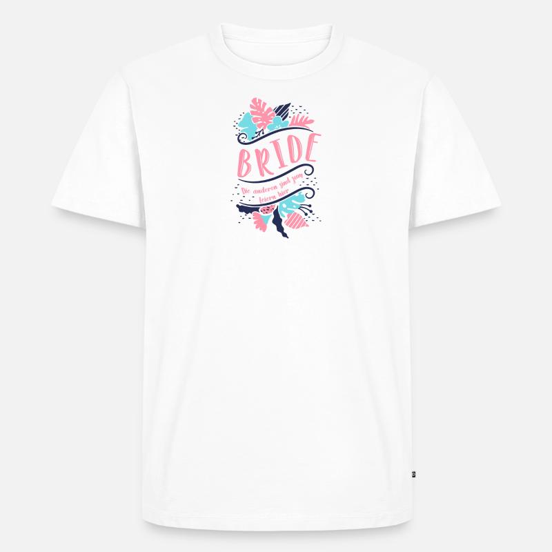 Braut 1 - Männer Premium Bio T-Shirt - Weiß