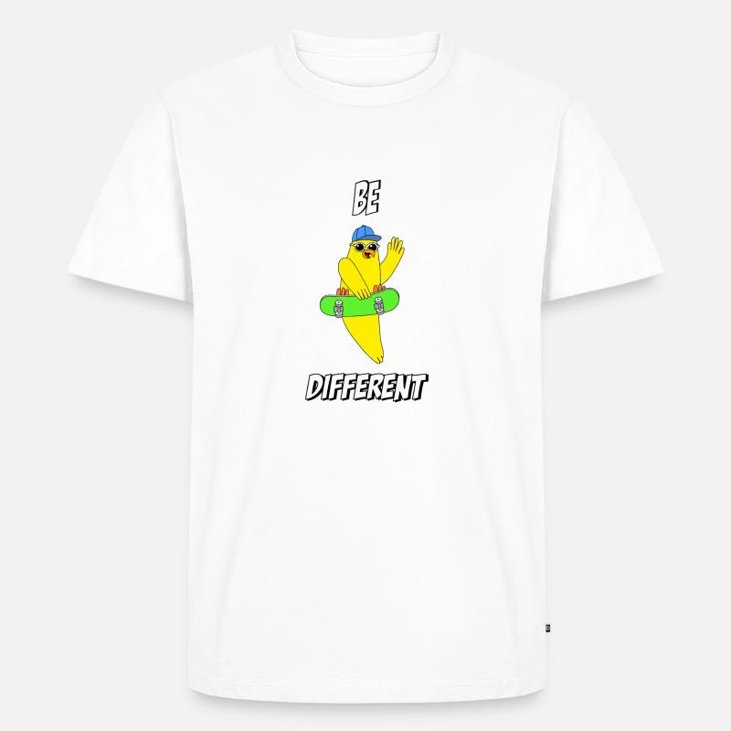 be different - Männer Premium Bio T-Shirt - Weiß