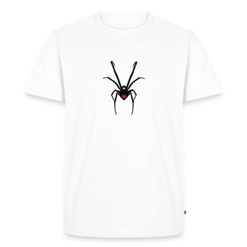 Araignée - T-shirt Premium bio Homme - blanc - Devant - Nico (187cm)