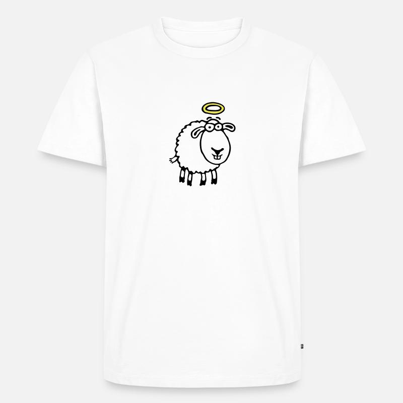 unschuldslamm_042012_e_3c - Männer Premium Bio T-Shirt - Weiß
