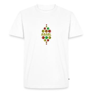 Asael, élève de première année - T-shirt Premium bio Homme - blanc - Devant - Nico (187cm)