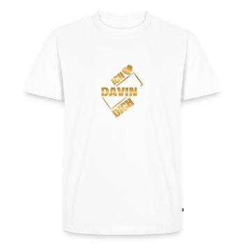 Couple Davin - T-shirt Premium bio Homme - blanc - Devant - Nico (187cm)