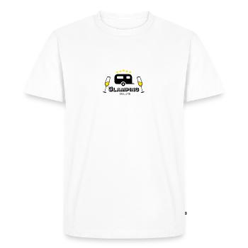 Glamping deluxe - Men's Premium Organic T-Shirt - white - Front - Nico (187cm)