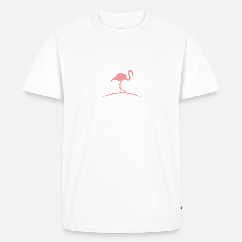 Flamingoo - Männer Premium Bio T-Shirt - Weiß