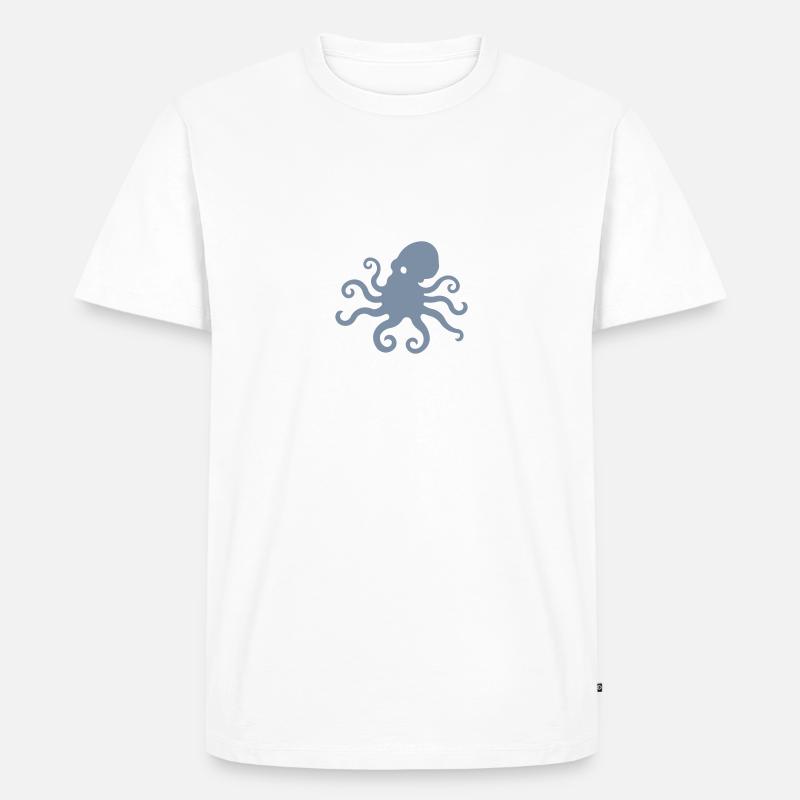 octovius logo - Männer Premium Bio T-Shirt - Weiß