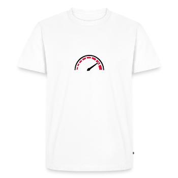 Speed - Men's Premium Organic T-Shirt - white - Front - Nico (187cm)