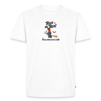 Halloween Horror Design - Men's Premium Organic T-Shirt - white - Front - Nico (187cm)