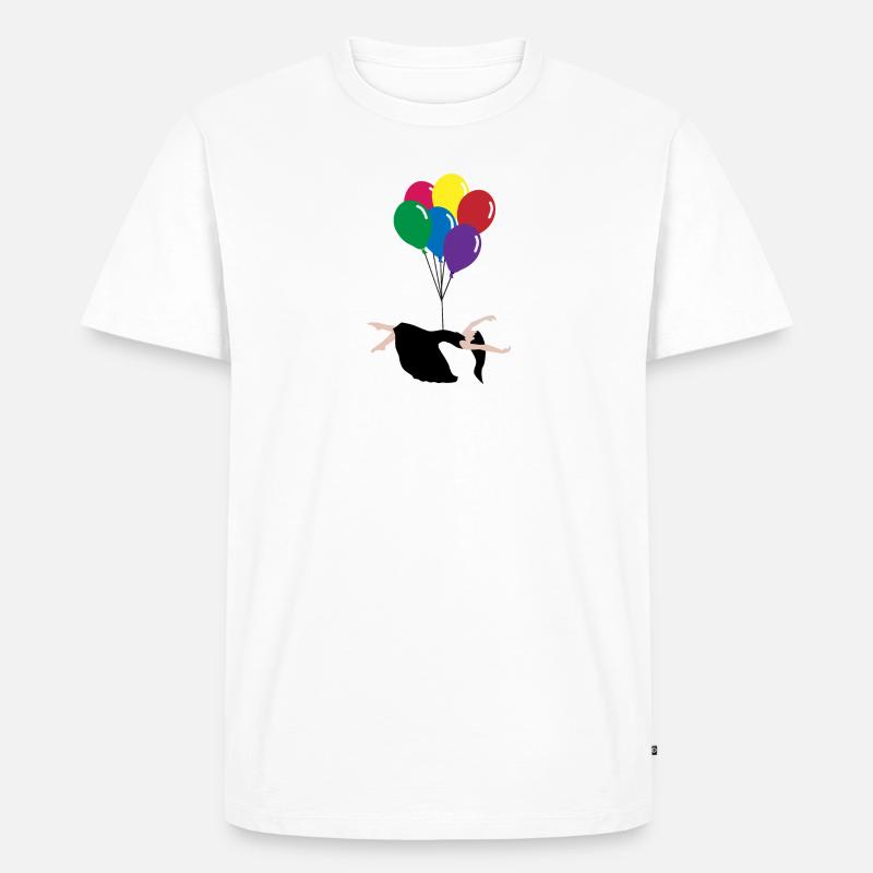 Luftballon - Männer Premium Bio T-Shirt - Weiß