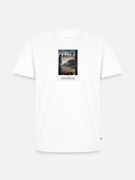 Venedig Rialtobrücke - Männer Premium Bio T-Shirt -