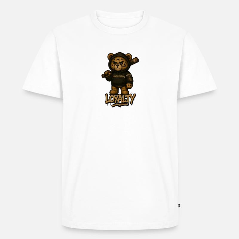 Bad Ted - Männer Premium Bio T-Shirt - Weiß