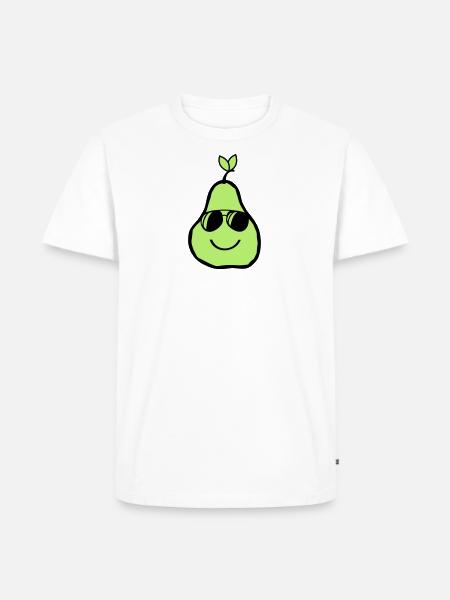cool pear - Men's Premium Organic T-Shirt - white