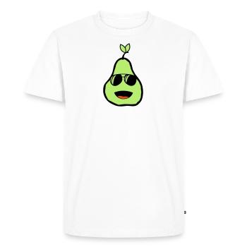 poire fraîche 02 - T-shirt Premium bio Homme - blanc - Devant - Nico (187cm)
