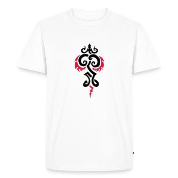 dragon tattoo - Men's Premium Organic T-Shirt - white - Front - Nico (187cm)