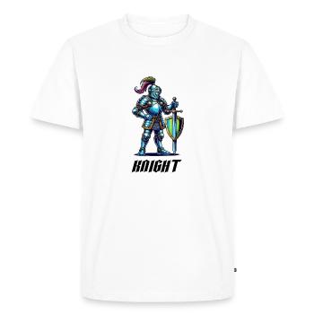Bande dessinée Knight - T-shirt Premium bio Homme - blanc - Devant - Nico (187cm)