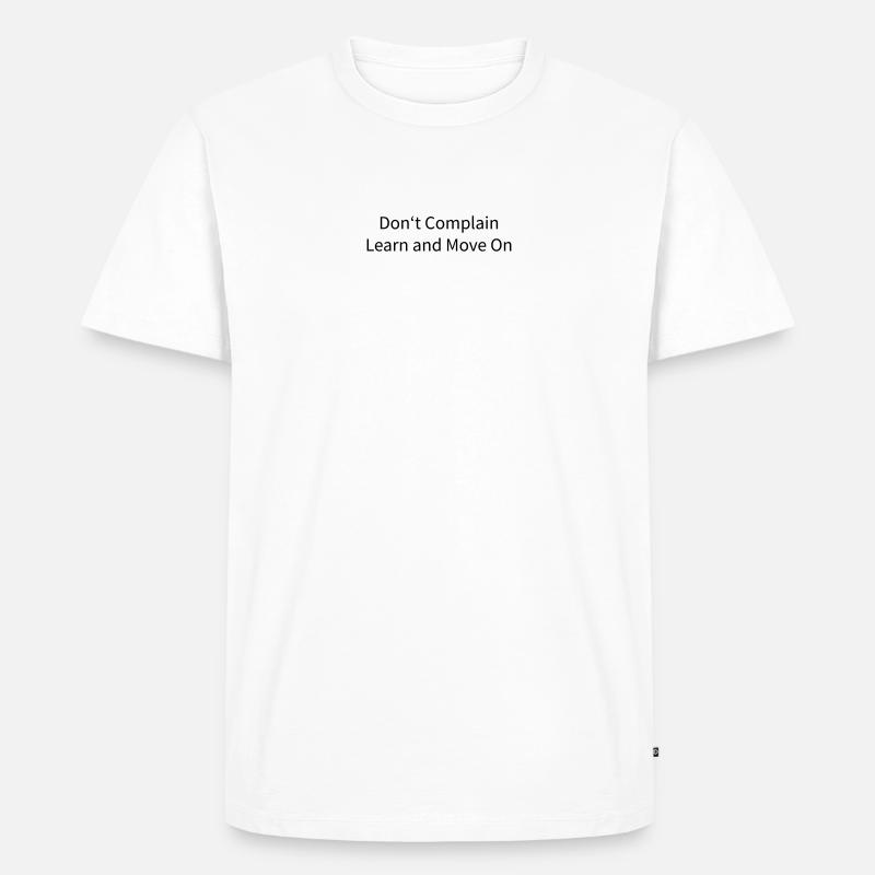 Learn And Move On - Männer Premium Bio T-Shirt - Weiß