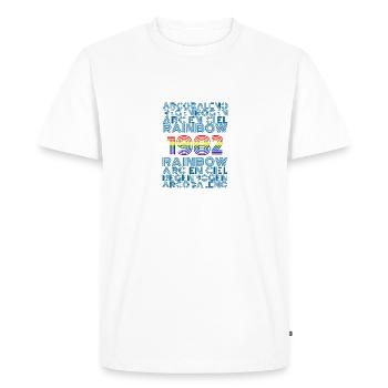 Year 1982 - Men's Premium Organic T-Shirt - white - Front - Nico (187cm)