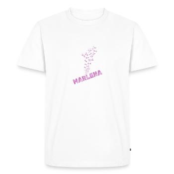 Marlena as water - Men's Premium Organic T-Shirt - white - Front - Nico (187cm)
