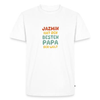 Bébé Jazmin - T-shirt Premium bio Homme - blanc - Devant - Nico (187cm)