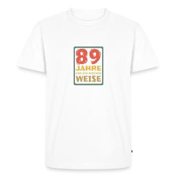 Sagesse 89 - T-shirt Premium bio Homme - blanc - Devant - Nico (187cm)