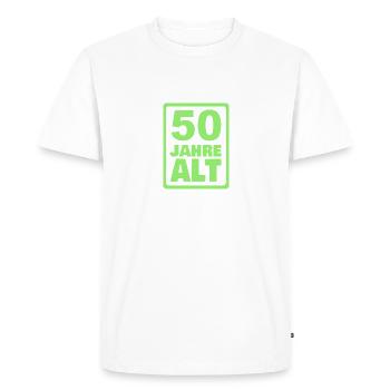 50 - T-shirt Premium bio Homme - blanc - Devant - Nico (187cm)