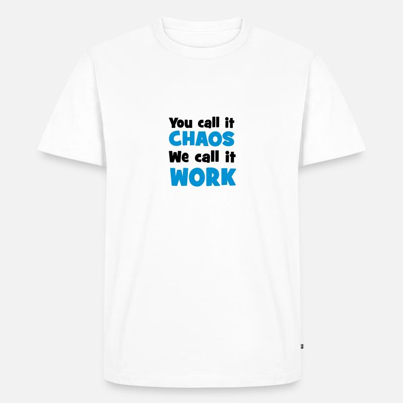 Arbeit - Männer Premium Bio T-Shirt - Weiß