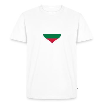 Bulgarie - T-shirt Premium bio Homme - blanc - Devant - Nico (187cm)