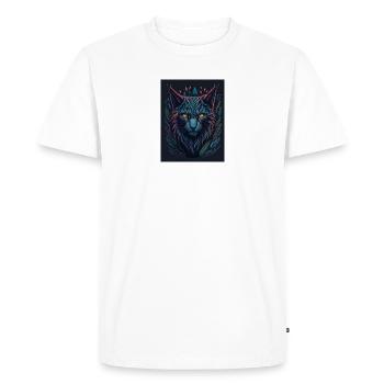 Lynx au pays des merveilles - T-shirt Premium bio Homme - blanc - Devant - Nico (187cm)